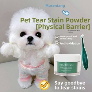 Mushen Tang Pet Tear Stain Powder Waterproof Antioxidant Whitening Skin Care for Dogs And Cats Eye Makeup Remover Moisturizer