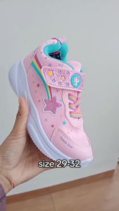 Sepatu Sekolah Anak Perempuan TK PAUD SD Slip On Perekat Usia 4 5 6 7 8 9 Tahun Ando Sweet Star Lucu Terbaru Kekinian 2023 Korea Style
