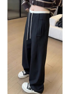 Spring New Fashion Stylish High-Waist Straight Leg Wide Pants