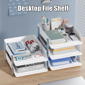 【SG Stock】A4 Stackable Document Tray Desk Document Tray  File Organiser  Office Supplies Stationery Storage