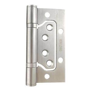 Kinlong | Noiseless No Groove Black Door Hinge 4 Inch