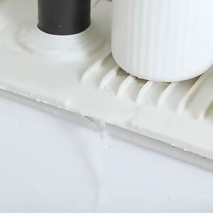 Silicone Faucet Pad Reusable Drying Mat Dish Sponge Drying Mat Draining Water Sponge Kitchen Sink Protection Pad
