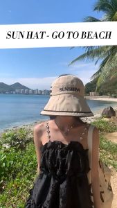 Mũ chống nắng vành rộng du lịch 2023 kiểu dáng Hàn Quốc. Nón hở chóp che nắng chống tia UV phù hợp đi ngoài trời