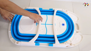 mppc อ่างอาบน้ำเด็ก แบบพับได้ Baby Folding Bath Tub