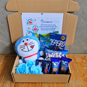 ✨ Blue Cute Doraemon Nobita Kitty Cat Anime Snacks Savory Valentines Gift for Loved Ones Couple LDR
