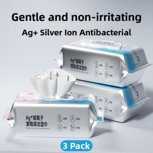 hipidog | Deodorizing Antiseptic Silver Ion Pet Wipes