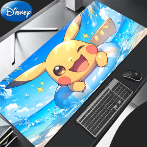 Bandai | 90x40cm Mouse Pad P-Pokemon Pikachu Professional E-sports Gamer Speed PC Gaming Rubber Keyboard Pad Notbook Desk Mat HD Mousepad
