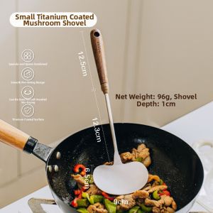 SHUEHO | Walnut Wood Titanium Coated Cooking Spatula and Spoon Set