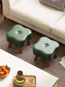 Small Stool For Home Low Stool Bench Living Room Sofa Solid Wood Chair Doorway Shoe Wearing Stool Accessible Luxury Fancy Childrens Stool