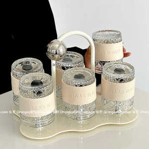 Luxurious Star Track Ball Glass Cup Set for Living Room Drinking Coffee Heat Resistant Anti Scald Tea Juice Cup High End Feeling