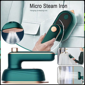 (Stock in Malaysia) Portable Iron Mini Electric Iron Garment Steamer Micro Seterika wap Iron Handheld Portable Ironing Machine Rotatable Household Travel Clothes Necessary Tools 便携式蒸汽熨斗烫斗