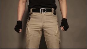 ZITY X9 กางเกงคาร์โก้ผู้ชายหลายกระเป๋ากลางแจ้งสบายๆหนากันน้ำกางเกงฝึกซ้อมยุทธวิธีกางเกงกันฝนกันน้ำ