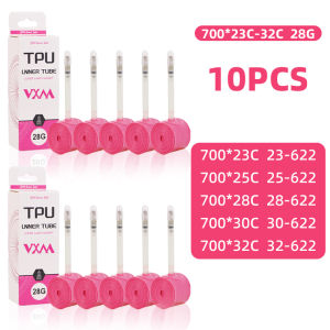 VXM | VXM 10 Chiếc Siêu Nhẹ 28G TPU Ống Bên Trong Cho 700X18 25 28 32 Đường Xe Đạp Pháp Van Xe Đạp Bộ Dụng Cụ Sửa Lốp Xe 45mm/65mm/85mm Chiều Dài