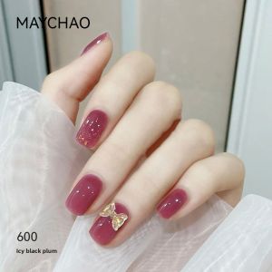 MAYCHAO | Sơn Móng Tay Gel Ice Plum Tone Trắng Sáng