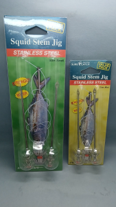 Sure Catch Squid Stem Shaft Jig Stainless Steel Sotong Green Eye Squid Fishing