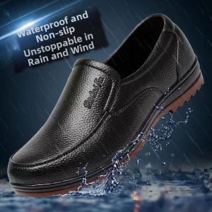 Waterproof Anti-Slip Mens Work Rain Shoes Low Cut