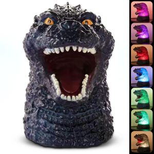 Dinosaur Night Light Color Changing Silicone Night Lights with Touch Sensor Portable Rechargeable LED Children Adults Lamp for Bedroom Gaming Room Decor Gifts for Boys Man