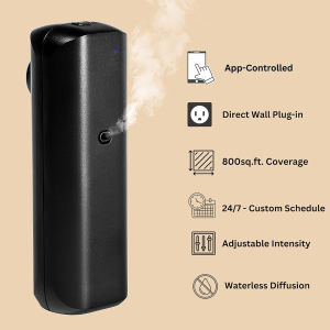 Fragrance Diffuser Toilet Automatic Air Freshener Bluetooth Control Socket Style Flavoring Diffuser For Aroma Oil Home Hotel