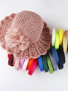 Handmade Summer Sun Hat Crocheted with Silk Mesh Transparent Shawl Light Colored Hook Weaved DIY Craft Accessories from China