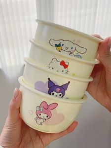 Sanrio Yogurt Ceramic Bowl & Creative Wind Rice Plate: Home Tableware Essentials