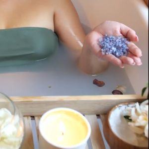 【Natural Himalayan Bath Salts】Relaxing Aromatherapy Foot Bath Salts | Purifying Skin Soothing Fatigue Essential Oil Care Experience