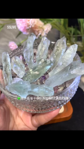 Johor Wholesaler Natural crystal💚绿水晶骨干 Green Quartz Skeleton