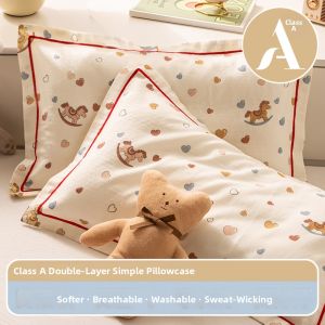 NAIYOUCHENG | Cotton Double Layer Pillowcase 30x50cm