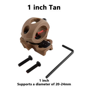 Tactical Helmet Flashlight Clamp Mount 360 Degree Quick Release Universal Rail Helmet Light Torch Holder Adapter