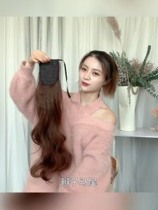 ( HÀNG HOT ) Tóc giả nữ cột xoăn dài thắt bính tóc buộc