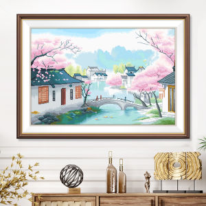 QIANHONGXIU | New Model Full Embroidery Cross Stitch Kit Home Decor