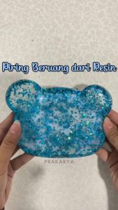 Cetakan Resin Piring Bulat DIY Roundshape Plate Circle Bear Beruang Silicone Dish Shape Mold Aksesoris Accessories Epoxy Silikon Silicon Bahan Karet Lentur Tatakan Wadah Art Seni Craft Crafting Aesthetic Perlengkapan Peralatan Kerajinan Grosir Prakarya
