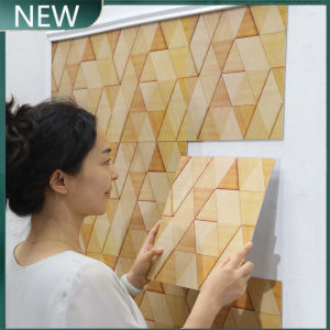 1 ชิ้นสติกเกอร์ติดผนังลาย 30X30cm วอลเปเปอร์กันน้ำการ เนื้อคุณภาพสูงพีวีซี ดิจิตีลวอลเปเปอร์ห้องนอนกัน