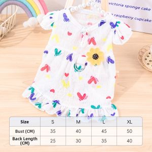 Petone dOrage | Summer Lightweight No-shedding Pet Dress for Small Dogs and Cats