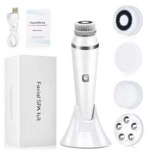 Bàn Chải Làm Sạch Da Mặt Xoay Điện 4 Trong 1 Sonic Chống Nước Có Thể Sạc Lại Công Cụ Làm Sạch Lỗ Chân Lông Chăm Sóc Da Với Nhiều Chế Độ Xanh/Trắng/Hồng