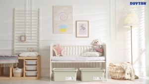 Thùng lưu trữ đa năng Matsu Lock 45L thùng nhựa đựng đồ thùng đựng đồ thiết kế hộp có khóa cài then chồng xếp dễ dàng nhiều màu lựa chọn