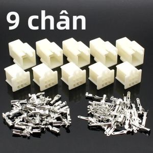 10 Bộ 2.8 Mm Ô Tô Điện Dây Kết Nối Bộ Nam Nữ Cáp Thiết Bị Đầu Cuối Cắm Cho Xe Máy Ebike Xe 2/3/4/6/9 Pin