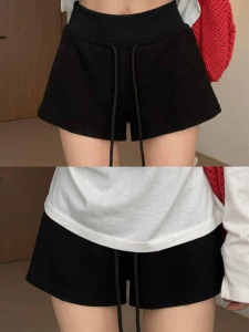 American Style Low Waist Drawstring Slimming Short Pants Womens 2025 Summer New Super Beautiful Sports Hot Pants