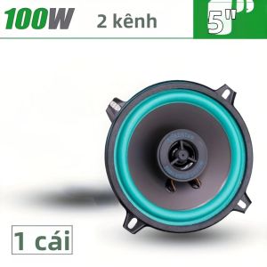 Loa Đồng Trục Ô Tô 2 Đường Tiếng 5 Inch 100W HIFI Dải Tần Đầy Đủ Tích Hợp Tweeter & Mid-bass Dùng Cho Độ Âm Thanh Cửa Xe Đa Năng Màu Đen
