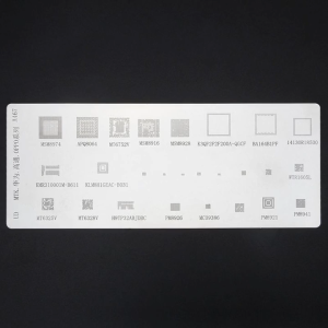 Plat Cetakan IC CPU Universal BGA Stencil Amaoe A467 A482 A508 55 Models Set 4 Pcs MTK MSM CPU RAM PM Power Handphone IC Reball Pin Direct Heat Template