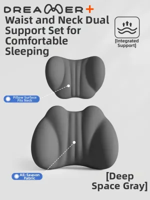 ZHIMENGREN | Ergonomic Office Chair Headrest and Neck Waist Support Pillow