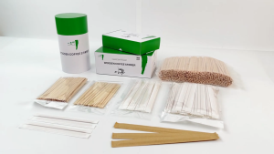 10 Packs Wooden Coffee Stirrer 140mm Individually Wrapped Disposable Tea Drink Mixing Sticks