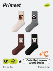 PRIMEET | Cute Cartoon Merino Wool Ladies Socks