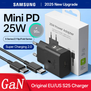 Mini GaN 25W 20W PD Charger Type C Wall Adapter Samsung Galaxy S25 S24 A36 Z fold 7 Filp 6 5 For iPhone 16 15 14 Pro max Airpods