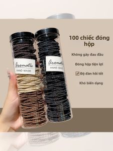 PINK EMPRESS | Elastic Durable Hair Tie for High Ponytail Black