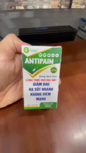 Thuốc hạ sốt ANTIPAIN chai 50ml tăng đề kháng - giảm strest giảm nhiệt nâng cao đề kháng cho động vật. Anagin và ParaC và Diclofenac