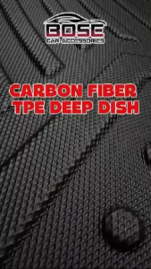 TPE Carbon Fiber / 5D Diamond Deep Dish for Suzuki Jimny 2019 Onwards Model 3 Doors / 5 Doors Deep Dish Car Matting OEM TPE Elegant Design Accessories Accessory Floor Liner