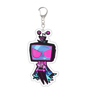 Bandai | For Hazbin Vox Alastor Lucifer Charlie Morningstar Vaggie Anime Peripherals Acrylic Keychain Cute Backpack Pendant Gift