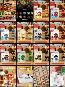 【10design Cute Cartoon Nano Bricks❣️】Mini Cute Marvel Avengers DC Popmart Building Blocks Toys - Parties/Rewards/Gifts/Deco/Collections