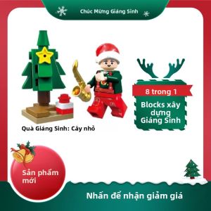 Bộ Khối Xây Dựng Giáng Sinh 8 Trong 1 Bộ 31 + Chiếc Cảnh Ngày Lễ Quy Mô Lớn Bộ Đồ Chơi Giáo Dục Đồ Chơi Vui Nhộn Quà Tặng Cho Trẻ Em