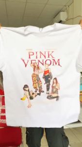 BSL - 86 Bisalo Baju Kaos Pria Wanita lengan pendek (Spesial Black Pink) motif \\\"PINK VENOM\\\" Digital Printal Kaos Distro Combed Atasan - pakaian wanita - pakaian pria - atasan wanita pria - kaos oversize - kaos hitam putih - kaos katun